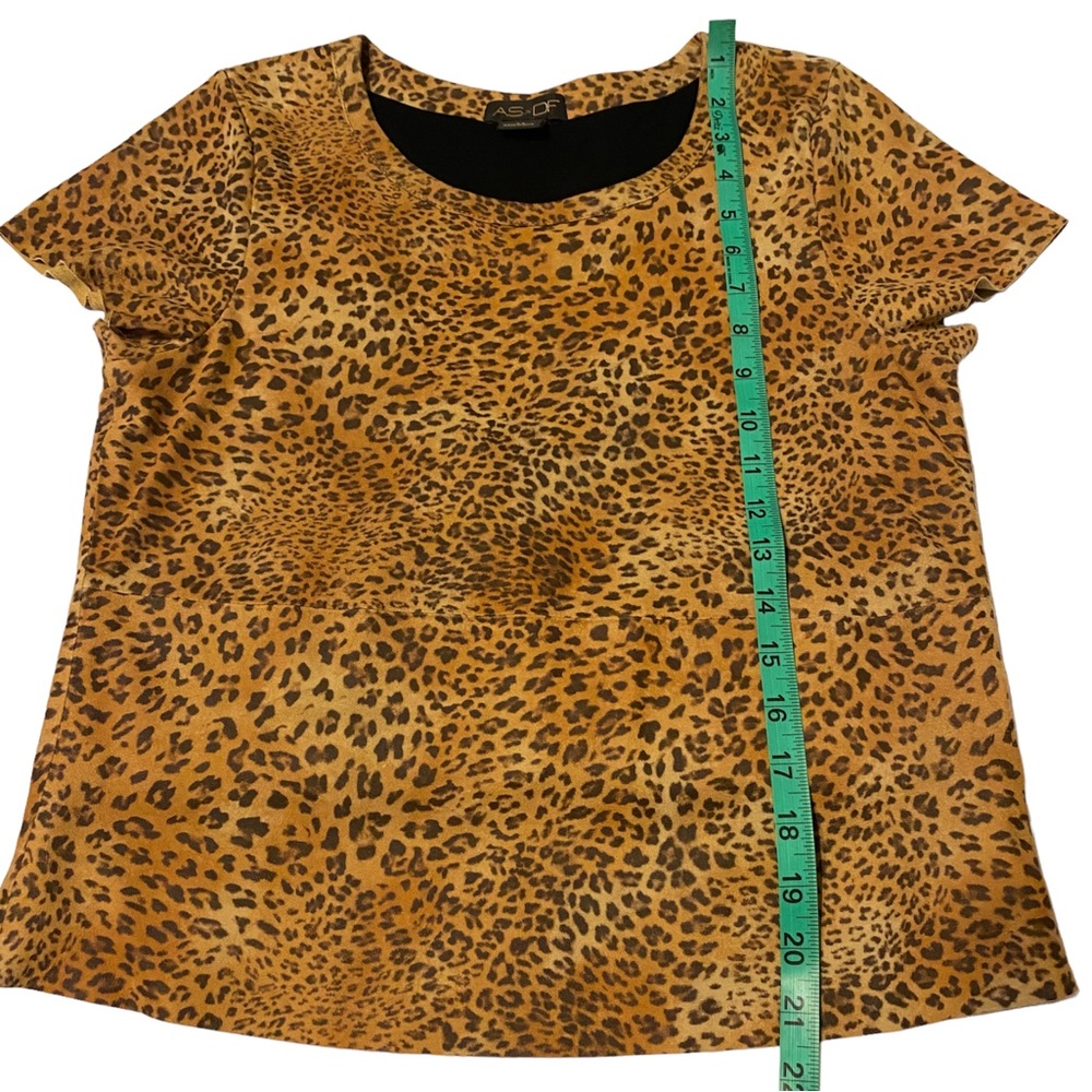 As By Df New Guard Leopard-Print Short-Sleeve Sue… - image 5